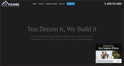Desktop Screenshot of pearlremodeling.com