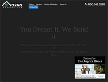 Tablet Screenshot of pearlremodeling.com